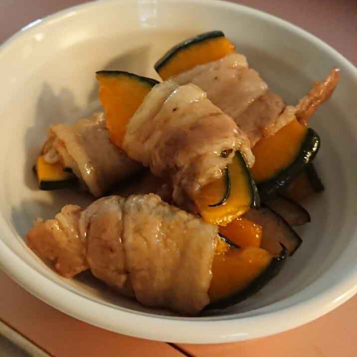 ホクッと甘〜い♡肉巻きかぼちゃ